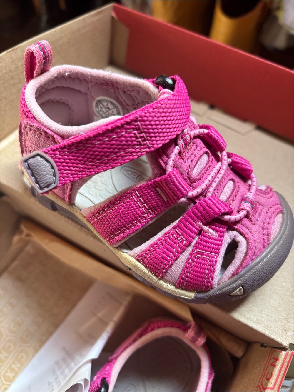 Keen Kids Hot Pink Multi-Strap Closed-Toe Sandal